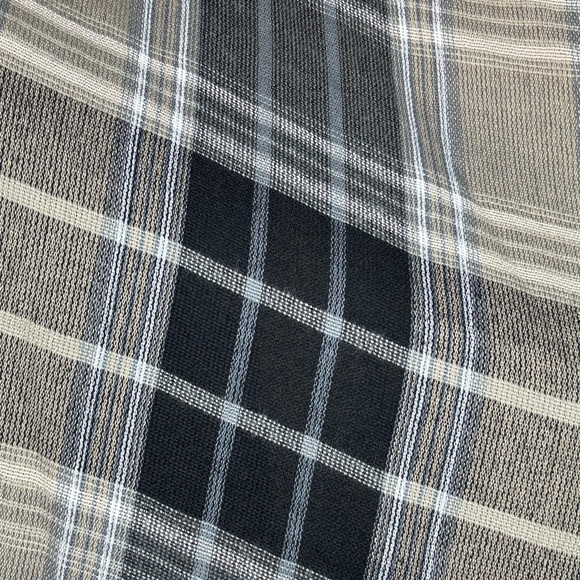 Black & Taupe Plaid Shawl - Picture 11 of 12